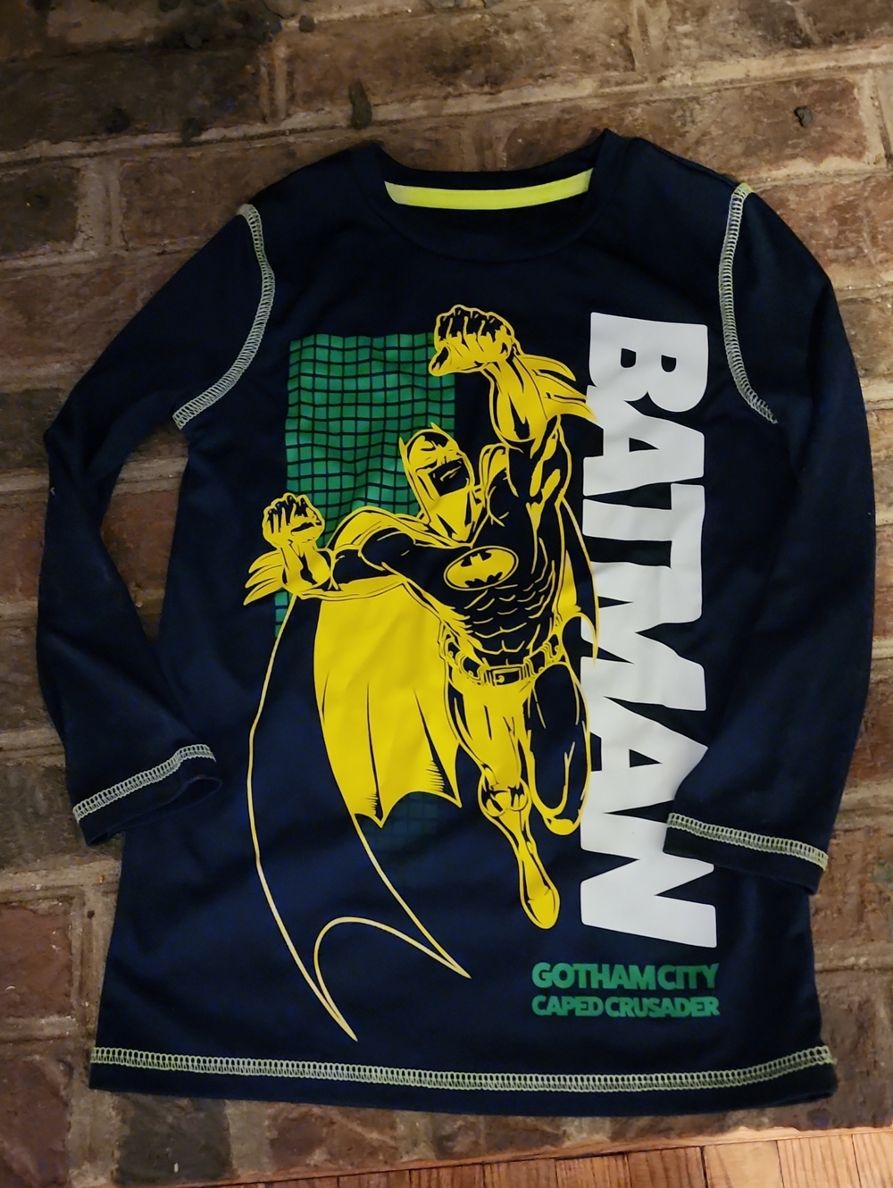 jumping beans Navy Blue Batman Graphic Tee with Yellow and Green Accents - Picture 1 of 1